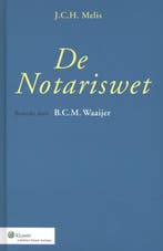 De notariswet 9789013056020 J.C.H. Melis, Verzenden, Gelezen, J.C.H. Melis
