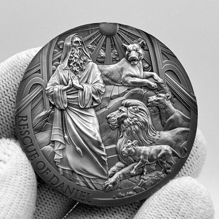 Kameroen. 2,000 Francs 2024 – Bible Stories: The Rescue of, Postzegels en Munten, Munten | Europa | Niet-Euromunten