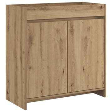 vidaXL Badkamer Onder Het Wastafel Kast Artisanaal eiken, Verzenden