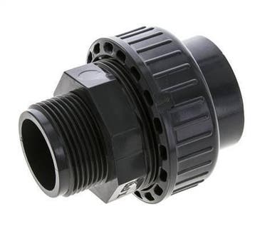 Raccord union PVC femelle femelle 40mm x mâle R 1 1/4 EPDM, Verzenden