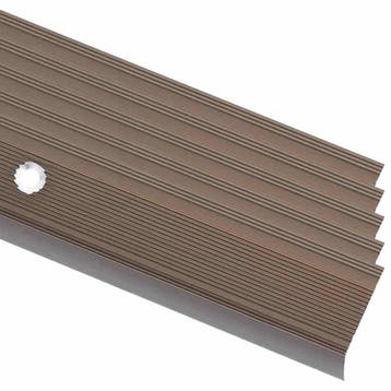 vidaXL Trapneuzen L-vormig 5 st 100 cm aluminium bruin, Verzenden, Nieuw