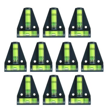 Set van 10 kruiswaterpassen met schroefgaten (zwart), Verzenden, Nieuw