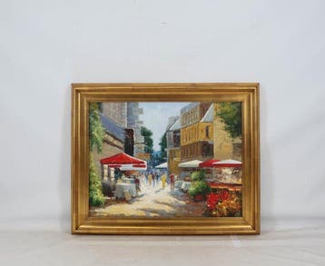 Geert-Jan Jansen (1943) - Scène de rue, Antiek en Kunst