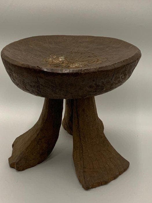 Kruk - Hout - Uitzonderlijke kruk, Antiek en Kunst, Kunst | Niet-Westerse kunst