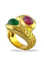 Bague - 18 carats Or jaune, Bague en or 18 carats de