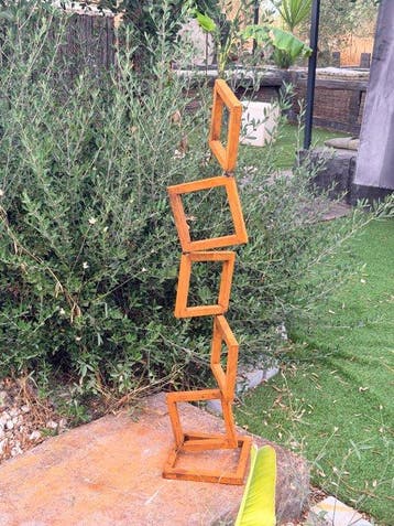 Ana Lucia B.M - Sculpture Corten - XL - No Reserve, Antiek en Kunst