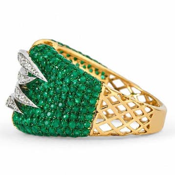 Bague tendance - 14 carats Or jaune, Or blanc - 1.86ct. tw., Bijoux, Sacs & Beauté