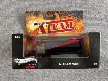 Hot Wheels 1:50 - Voiture miniature (4) - A-TEAM VAN; BACK, Nieuw