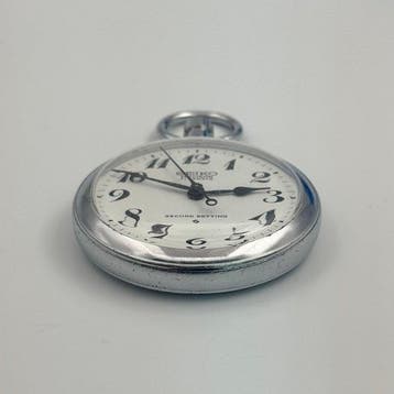 Seiko - Precision Second Setting Railway Style Pocket Watch
