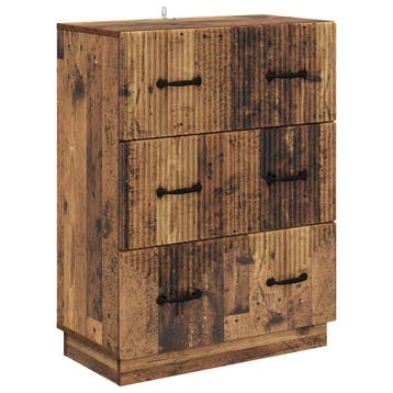 vidaXL Ladekast Oud hout 66 x 34,5 x 87 cm Bewerkt hout, Verzenden, Nieuw