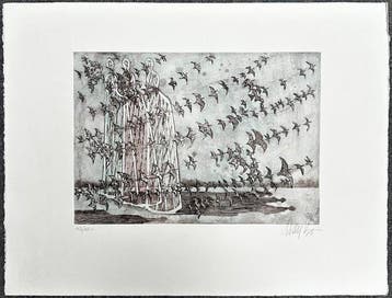 Lars Bo (1924-1999) - Dames de lumière (vendu sans prix de, Antiquités & Art, Antiquités | Autres Antiquités