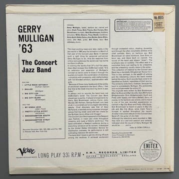 Gerry Mulligan - Gerry Mulligan 63 The Concert Jazz Band