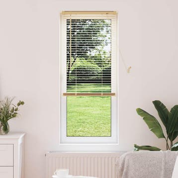 vidaXL Venetiaanse jaloezie Lichtbruin met Patroon 150 x 60, Verzenden, Nieuw