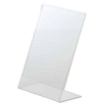 Menukaarthouder hellend plexiglas | A5 formaat | Zichtbaar, Verzenden