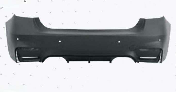 BMW F30 12–18 M3-stijl achterbumper + PDC + dubbele uitlaat, Autos : Pièces & Accessoires, Carrosserie & Tôlerie