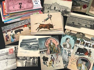 Stieren, stierenvechten, toreros. - Postkaarten en kaartjes