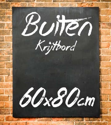 Krijtbord Buiten 60x80 cm Horizontaal, Verzenden, Nieuw