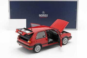 Norev 1:18 - Berline miniature - Volkswagen Golf II Gti Red, Nieuw