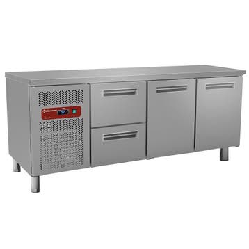 Koelwerkbank | 395L | 2 Deuren + 2 Laden | 0°C/+8°C |, Verzenden