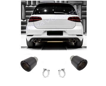 Carbon Uitlaat tips voor Volkswagen Golf 6 GTI & Golf 7 GTI, Ophalen of Verzenden