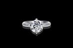 Bague - 14 carats Or blanc - 3.03ct. tw. Diamant (Cultivé en, Bijoux, Sacs & Beauté