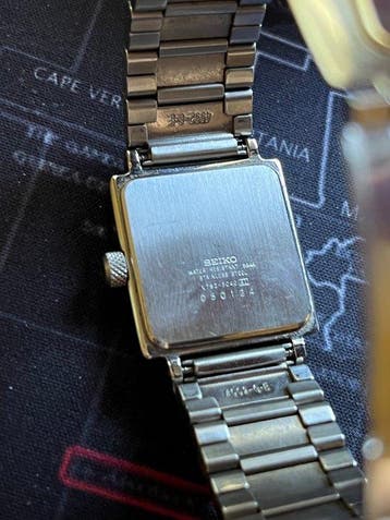 Seiko - Tank square - Zonder minimumprijs - V782-5C40 -