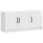 vidaXL TV Kast Hoogglans Wit 99 x 34,5 x 47 cm Bewerkt hout, Verzenden, Nieuw