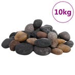 vidaXL Kiezelstenen gepolijst 5-8 cm 10 kg meerkleurig, Verzenden, Nieuw