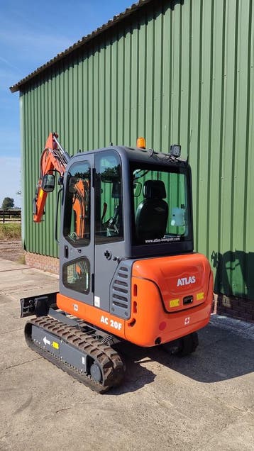 Atlas AC20 F minigraver 1,94t | 2 jaar garantie | + 3 bakken, Zakelijke goederen, Ophalen