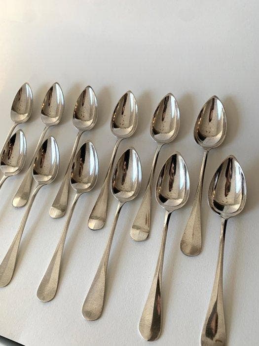 Christofle - Bestekset voor 12 personen (12) - Fidelio -, Antiek en Kunst, Antiek | Meubels | Tafels