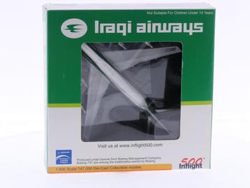 Schaal 1:500 Inflight 500 - 355 4037 Iraqi Airways Boeing..., Ophalen of Verzenden, Gebruikt