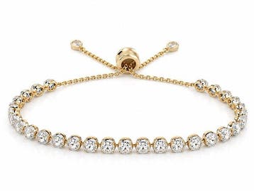 Schakelarmband - 18 karaat Geel goud - 2.48ct. tw. Diamant