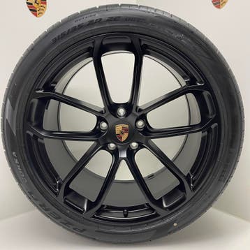 Porsche Cayenne E3 I+II ORIGINELE 22 GT-Turbo GTS met banden, Ophalen, Banden en Velgen