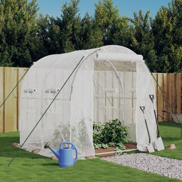 vidaXL Tuinkas met stalen frame 4 m² 2x2x2 m, Verzenden