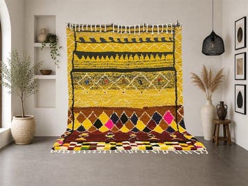 Berber, Tapis Azilal Authentique Tissé Main par Artisans, Maison & Meubles, Ameublement | Tapis & Moquettes