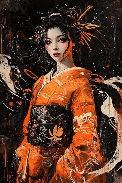 BJarco (1988) - Vermilion Veil Echo · XXL, Antiquités & Art, Art | Objets design