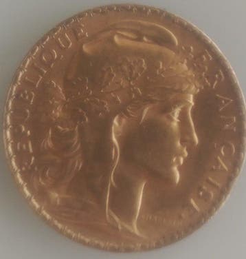 France. 20 Francs 1905 Marianne