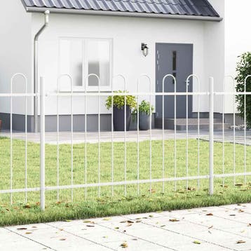 vidaXL Tuinhek BOXTEL Wit, Tuin en Terras, Verzenden, Nieuw