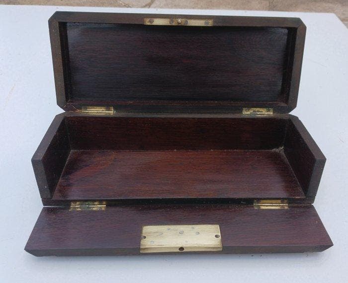 Coffret boite à gants bijoux en marqueterie Boulle époque, Antiquités & Art, Antiquités | Autres Antiquités