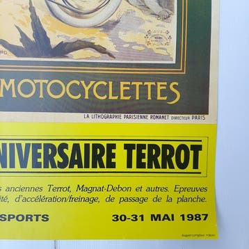 Litografie Parissiene - Terrot e C. Dijon cycles - Jaren