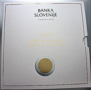 Munten set 1 Cent-2 Euro-3 Euro, 8,88 Euro 2021 Slowenien..., Postzegels en Munten, Munten | Europa | Euromunten, Verzenden, België