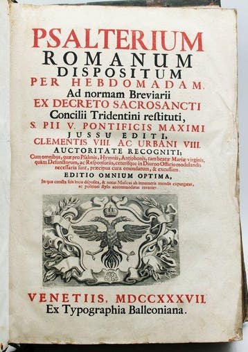 AA.VV. - Psalterium Romanum - 1737