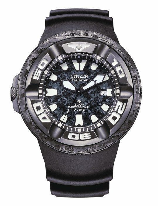 Citizen - Divers Eco Drive 300 BAR GODZILLA - Limited, Handtassen en Accessoires, Horloges | Heren