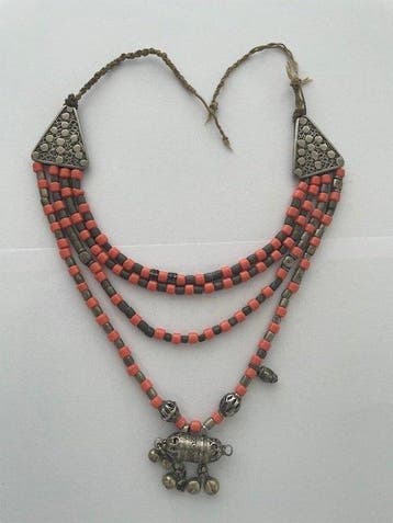 Multi-strand necklace - Zilver - Jemen - mid 20th century