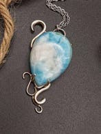 Bijou « Ondes de guérison » artisanal en argent 925 avec