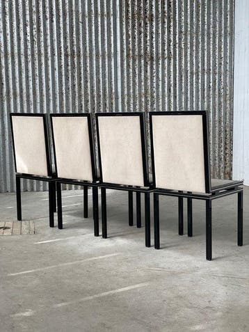 Pierre Vandel - Stoel (4) - Aluminium, Messing - Dining