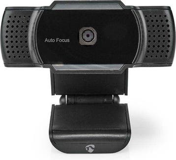 Webcam voor pc - Met Microfoon – Cover – Zwart - Nedis, Verzenden