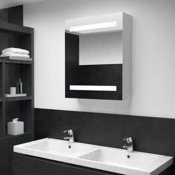 vidaXL Badkamerkast met spiegel en LED 50x13,5x60 cm, Verzenden, Nieuw