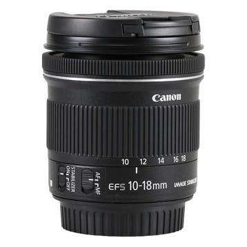 Canon EF-S 10-18mm f/4.5-5.6 IS STM met garantie, Ophalen of Verzenden, Gebruikt