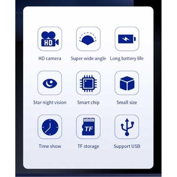 Klok met 1080p Camera en WiFi - Draadloze Smart Home, Verzenden, Nieuw
